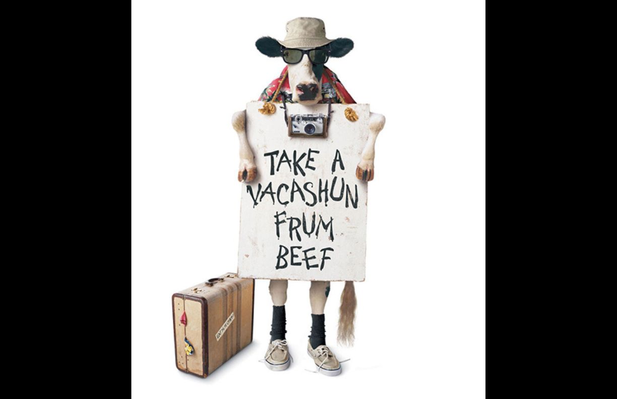 Take a Vacashun From Beef in-store standup sign