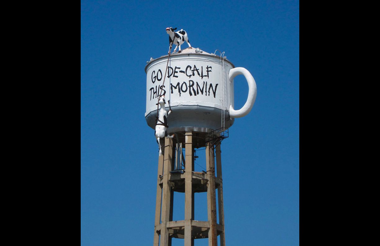 Go De-Calf This Mornin water tower