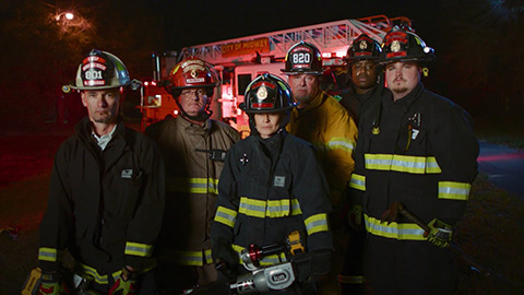 Group of firefighters