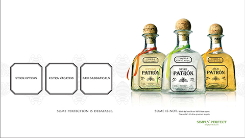 Patrón bottles