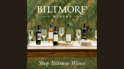 Biltmore table with wine