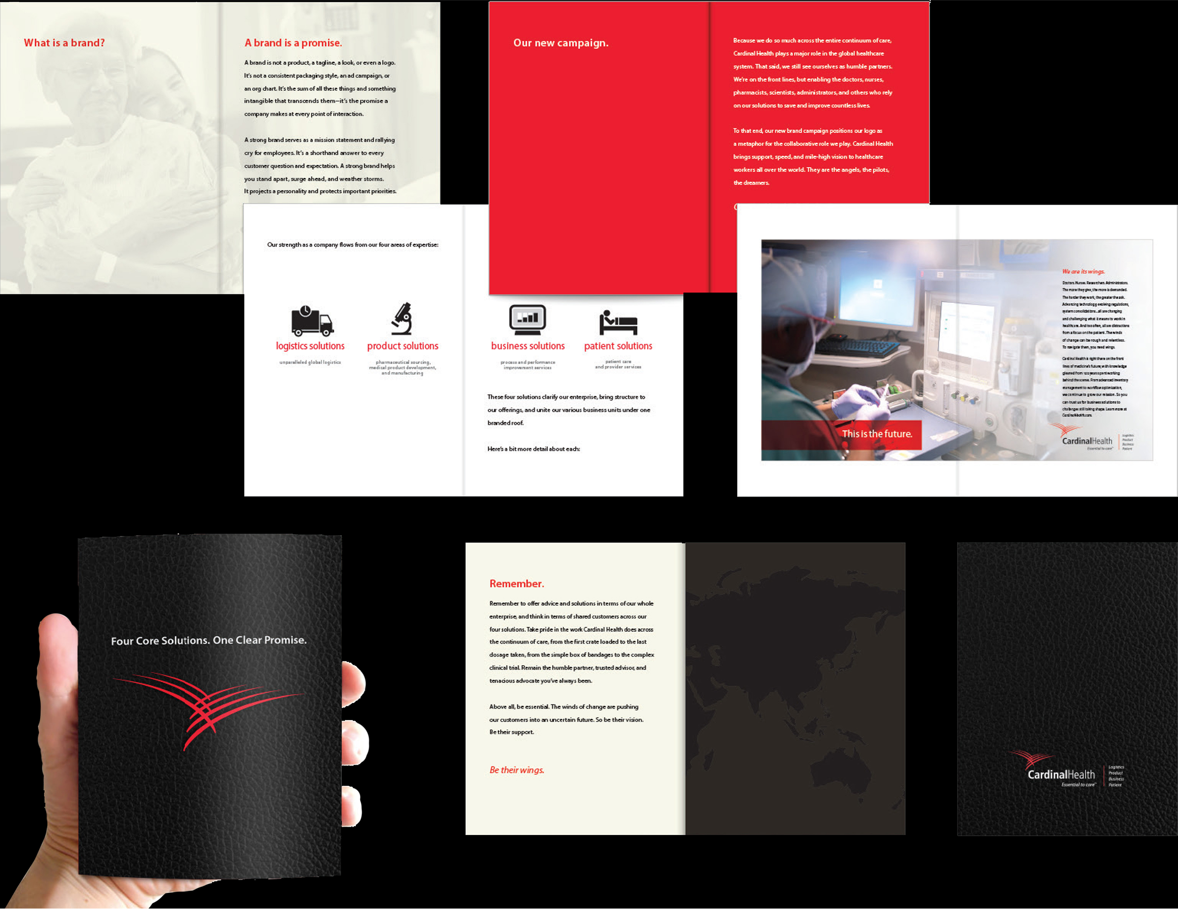 Pages from the Cardinal Health Brand Book