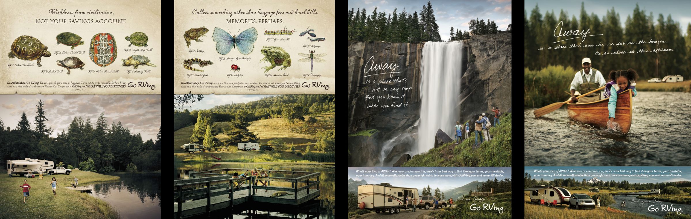 Examples of Go RVing print ads