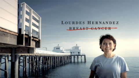 Lourdes Hernandez strikes out breast cancer
