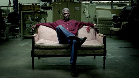 Man sitting on couch