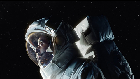 astronaut floating in space