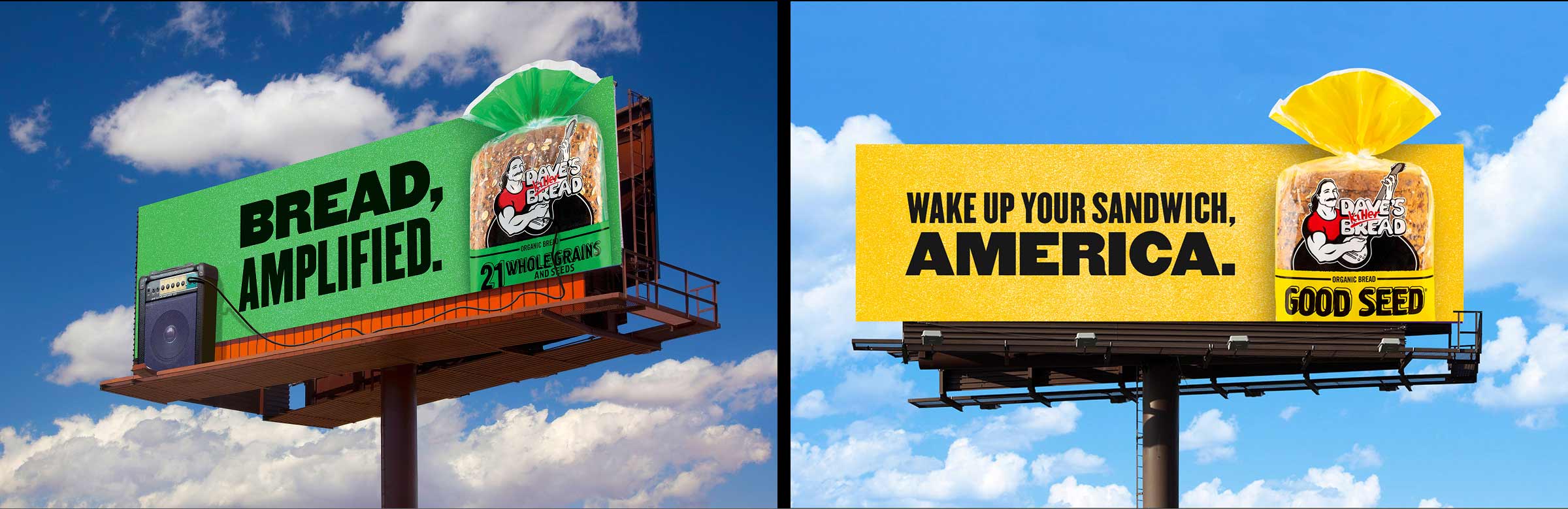 Billboards with bread