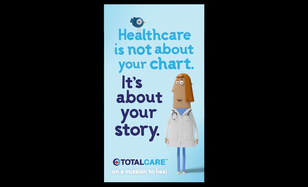 TotalCare social media - Healthcare is not about your chart. It's about your story.